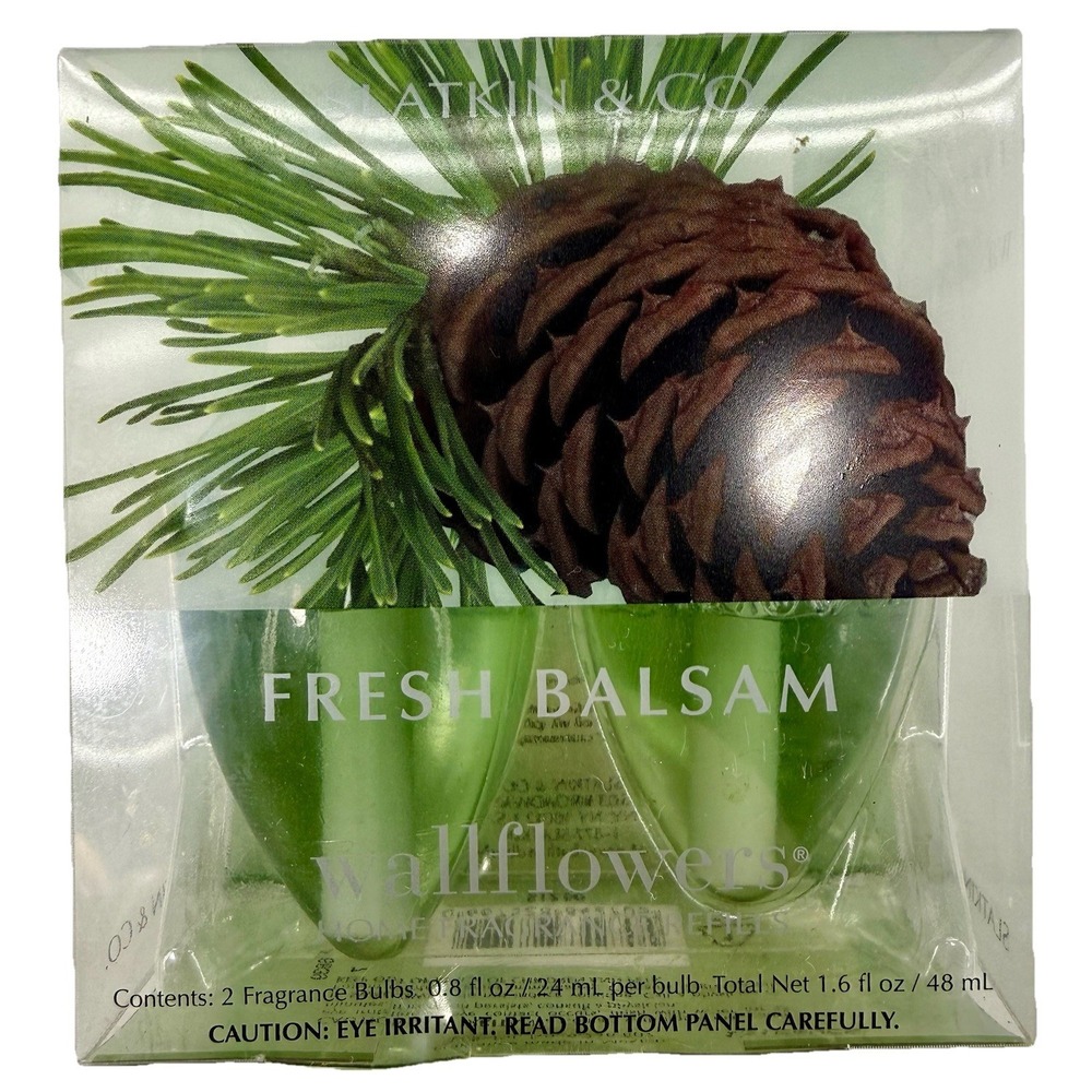 Bath & Body Works‎ Wallflower Refill Fresh Balsam Slatkin Ltd Ed 1 box Rare NIB